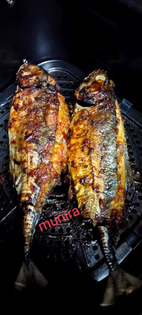 Resepi Cencaru Bakar Sumbat Sambal Guna Air Fryer