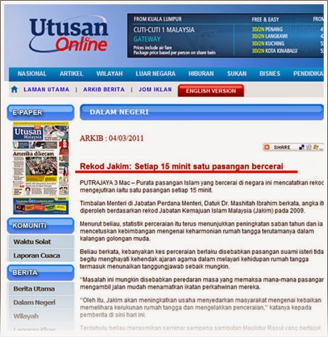 3 SEBAB TERTINGGI DALAM PERMOHONAN CERAI