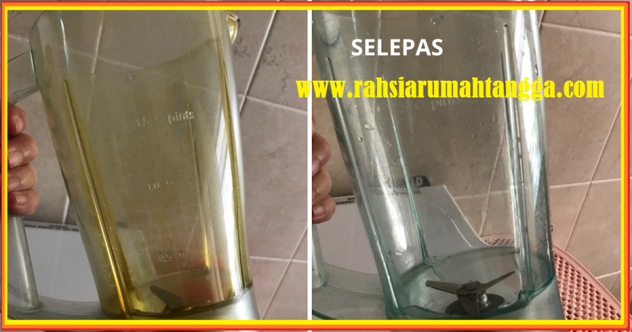 Cara Untuk Menghilangkan Kesan Kuning Kunyit Serta Bau Bawang & Cili Pada Blender