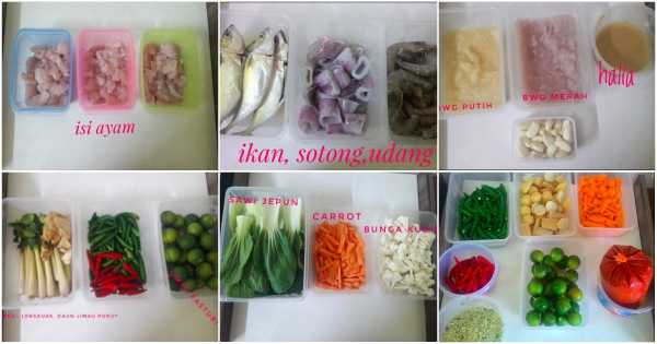 Mudah & Cepat Proses Memasak Dengan 7 Kaedah Simple Penyediaan Bahan Masakan Ini