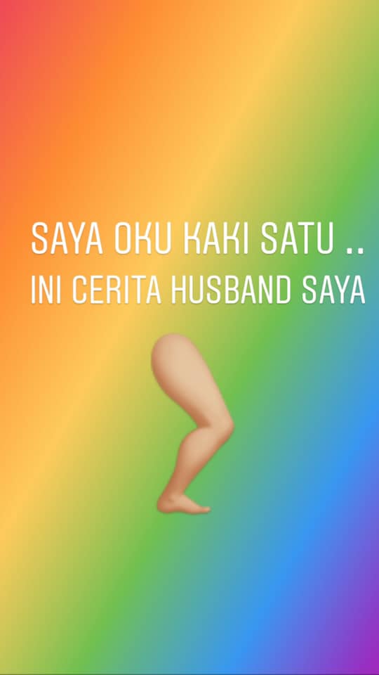 Saya OKU berkaki Satu, Ini cerita Rumahtangga Kami.
