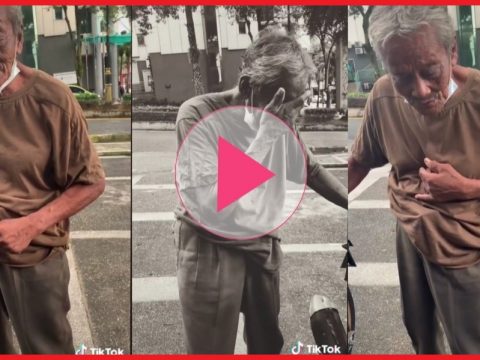 (VIDEO) Mintak RM1 nak beli air. Umur dah 70 tahun tiada yang nak jaga pakcik. Di bibir, taknak susahkan diorang.