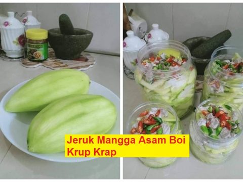 Cara buat Jeruk Mangga Asam Boi Krup Krap yang sangat rangup dan sedap. Serius Ketagih!
