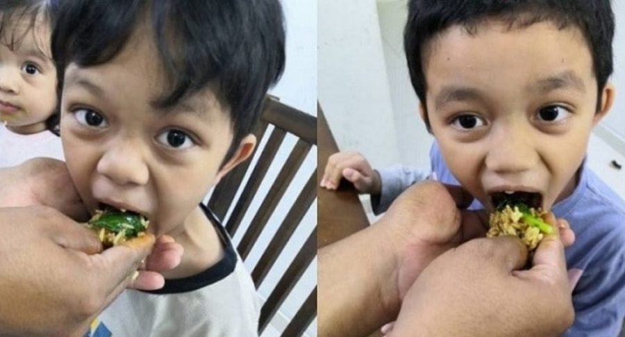 Bapa Anak 3 Ini Kongsi Tip Ajar Si Kecil Makan Sayur, Mula Tolak Lama-Lama Makan
